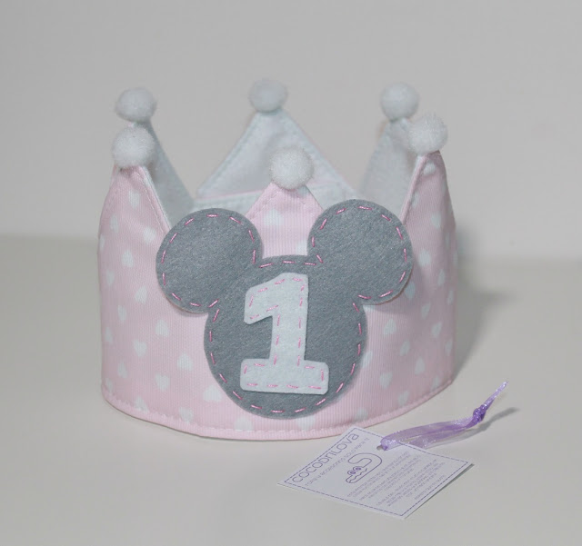 corona de cumpleaños 1 año minnie mouse