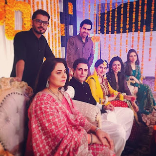 Junaid Khan & Sarah Khan On Shoot Pictures of Mumkin 