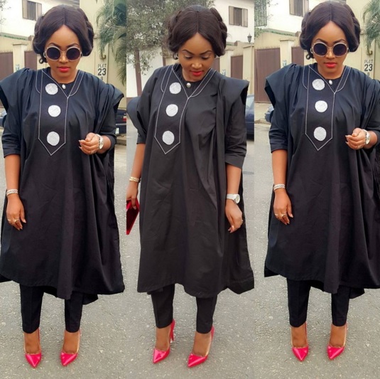 In Pictures: Mercy Aigbe Gentry Wears Agbada To Maya Awards 2016