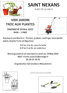 Affiche vide-jardin à Saint-Nexans