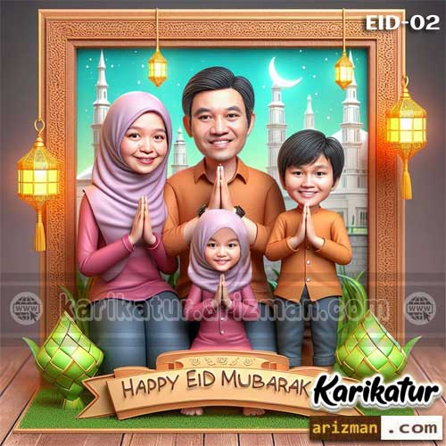 Karikatur 4D Lebaran Idul Fitri 2