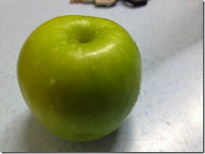 it's just a green apple