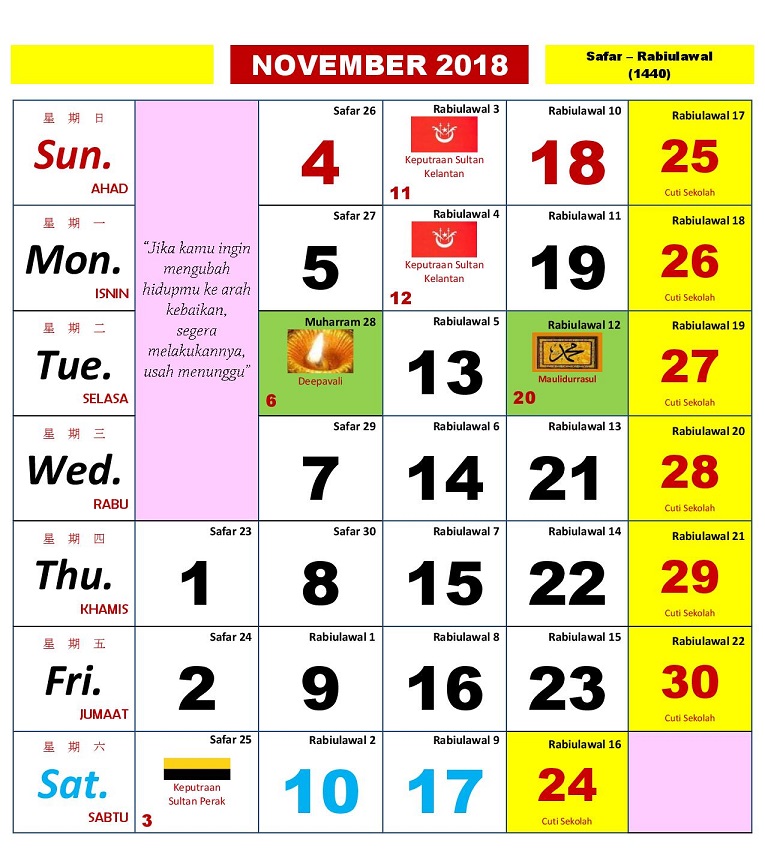 Kalendar Kuda 2018 Malaysia