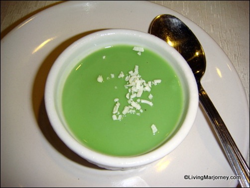 Purplemint catering Green Tea Pannacotta