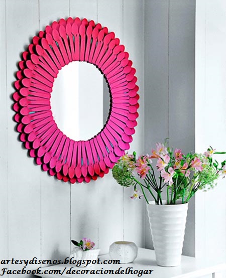 IDEAS PARA DECORAR CON ESPEJOS by artesydisenos.blogspot.com