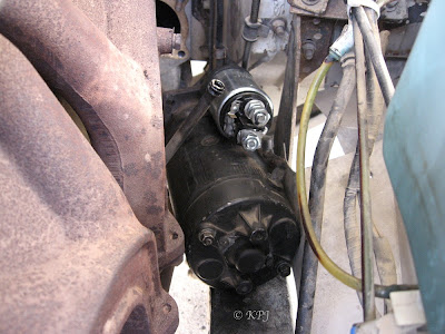 The starter motor Motor de arranque