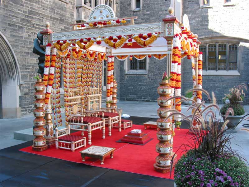 Traditional Outdoor Wedding Mandap 3