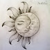 Sun Charcoal Drawings