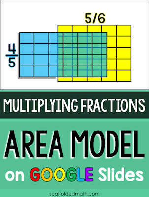 In this post I want to share with you a way to bring conceptual understanding of fraction multiplication with the area model even from afar. The interactive GOOGLE Slides resource allows you to move and overlap fractions to show fraction multiplication with the area model-- online and in color! And the editable GOOGLE Form activity lets students revise their work when working through fraction multiplication problems.