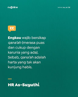 Engkau Wajib Bersikap Qana'ah