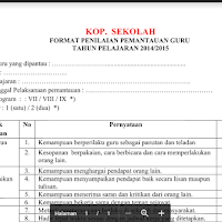 Contoh Format Pemantauan Proses Pembelajaran Oleh Kepala Sekolah