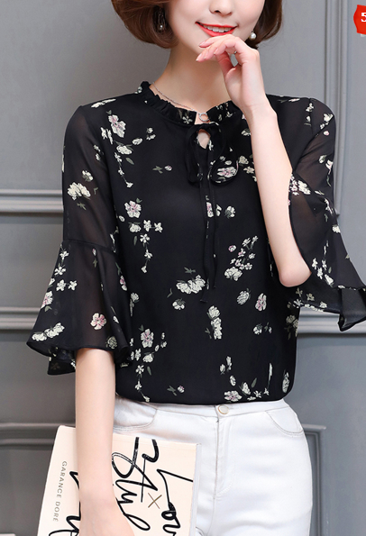 https://www.fashionmia.com/Products/tie-collar-floral-bell-sleeve-blouse-184592.html