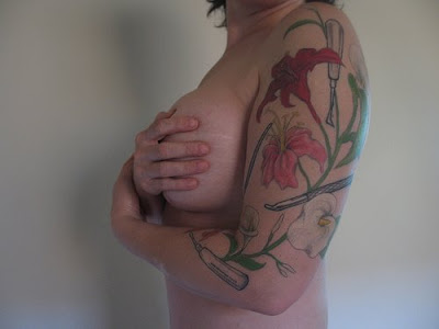 Labels: Sexy Women Flower Tattoo Design