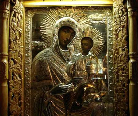 madre de dios chapel. Icono milagroso de la Madre de