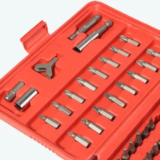 100pcs Security Screwdriver Tamperproof Torx Hex Chrome Vanadium Steel Bit Set W/ Case hown-store