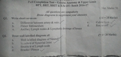 question paper for ot technicians