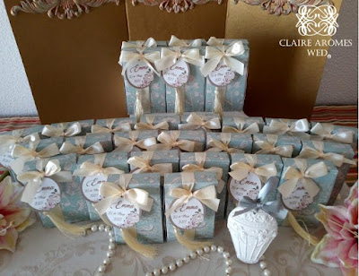 detalles para invitados ceramica parfumada