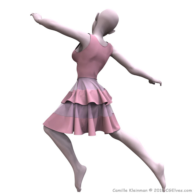 Marvelous Designer Layered Dress