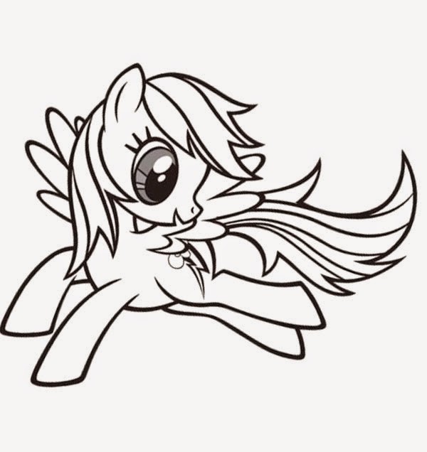 Rainbow Dash Coloring Pages 5