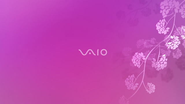 VAIO Floral Dusk HD Wallpaper