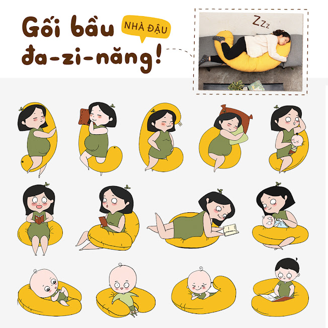 [A159] Địa chỉ bán gối cho bà bầu chính hãng uy tín ở Hà Nội