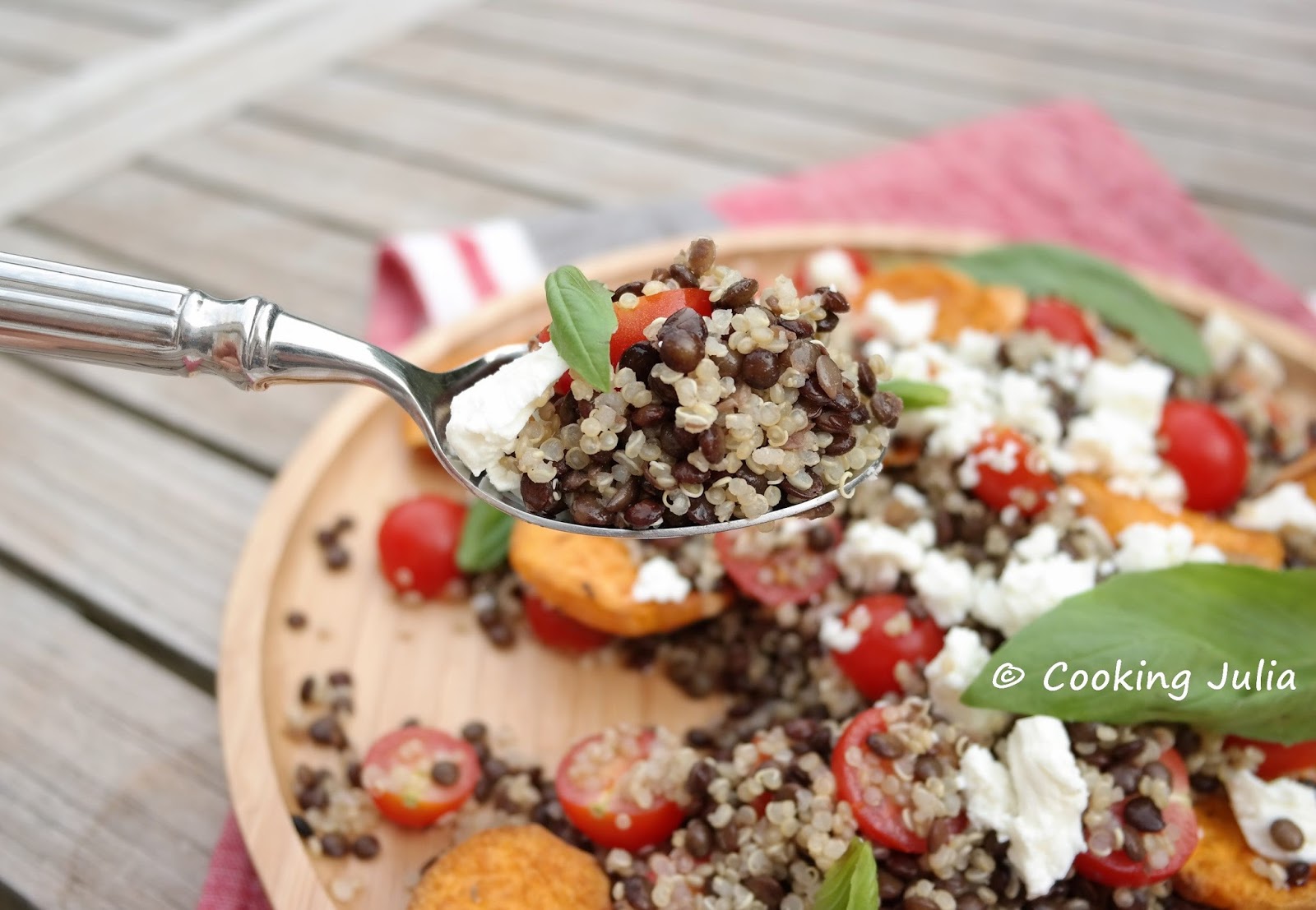 Cooking Julia Salade De Lentilles Quinoa Et Patate Douce