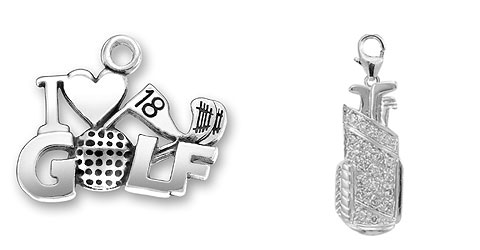 White Gold Golf Jewelry