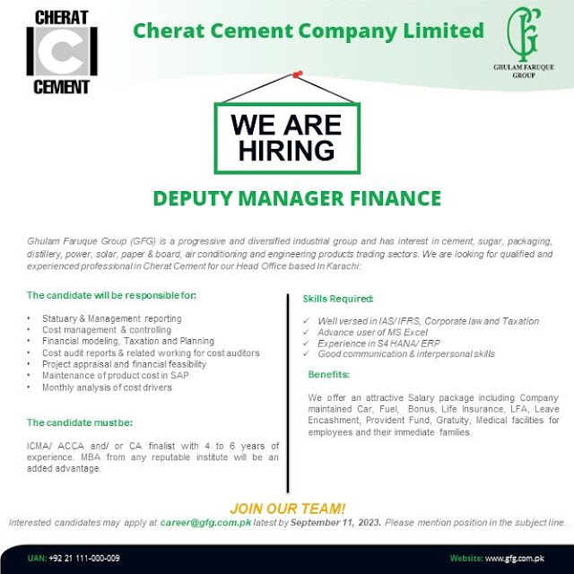 Cherat Cement Co Ltd Latest Jobs in Nowshera Procurement Officer 2023