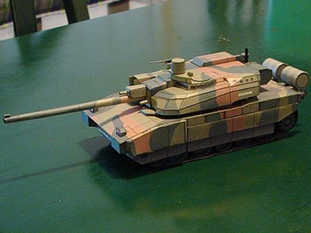 Tank papercraft tank Battle  Papercraft Leclerc Main