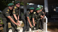 Maknai Hari Juang TNI AD Tahun 2023, Kasdam XIV/Hsn Mewakili Pangdam Pimpin Ziarah Rombongan di TMP Panaikang
