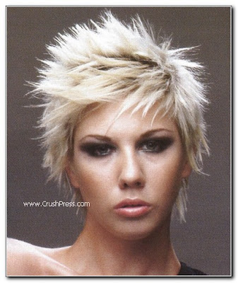 short hairstyles for thick wavy hair short punk hairstyles 2009