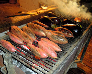 grilled sweet potatoes