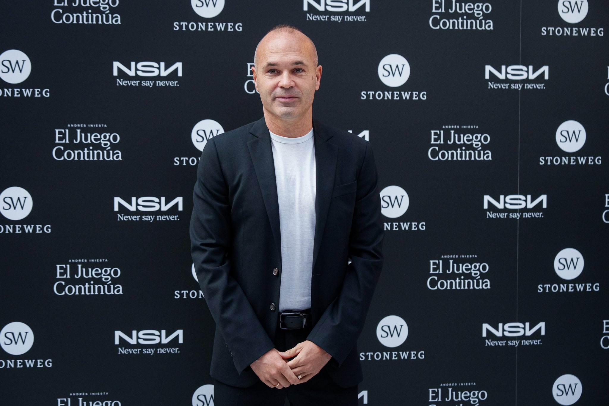 Andreas Iniesta and family at his retirement event