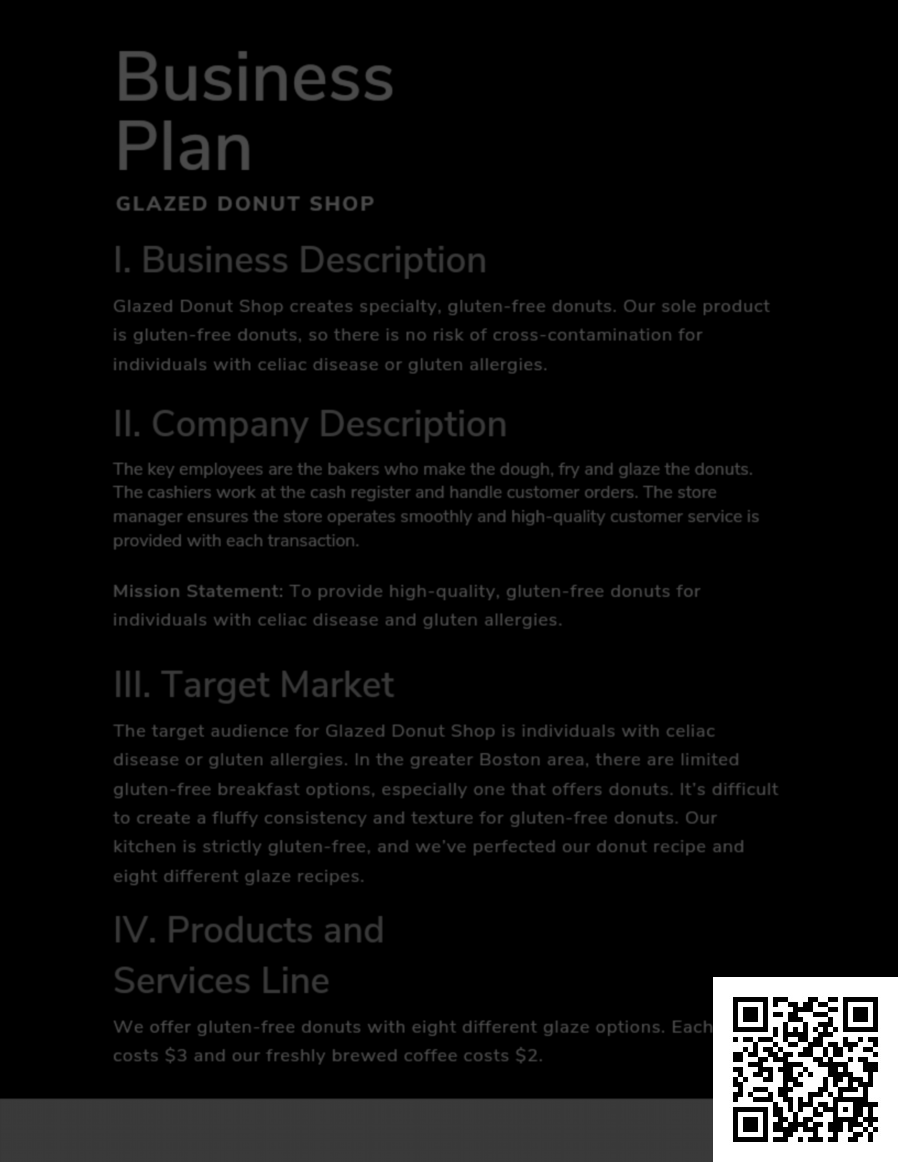 Business Plan Template for Kids