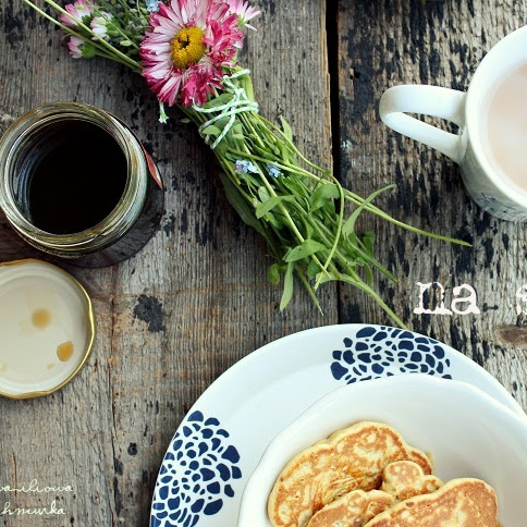 Bezglutenowe pancakes z gruszką