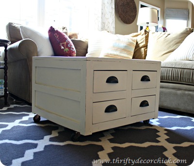 coffee table on castors