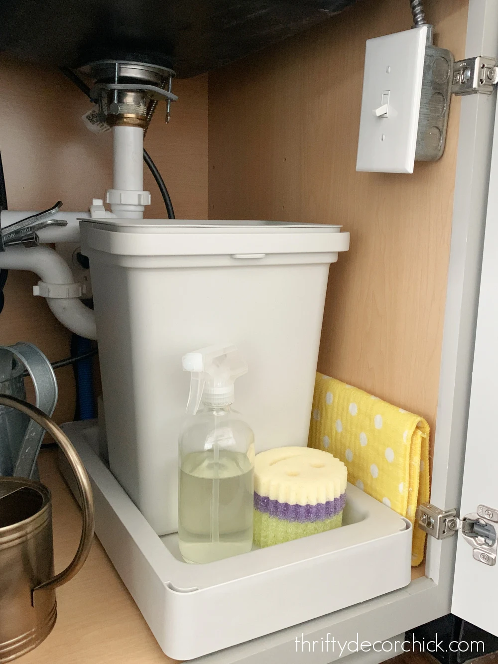 inexpensive under cabinet pull out tray