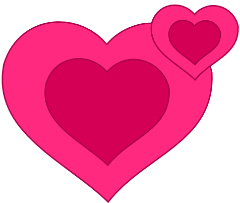 clip art heart outline. valentine hearts clip art.