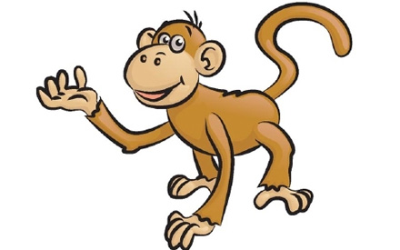  Gambar Kartun Monyet Gambar Pemandangan