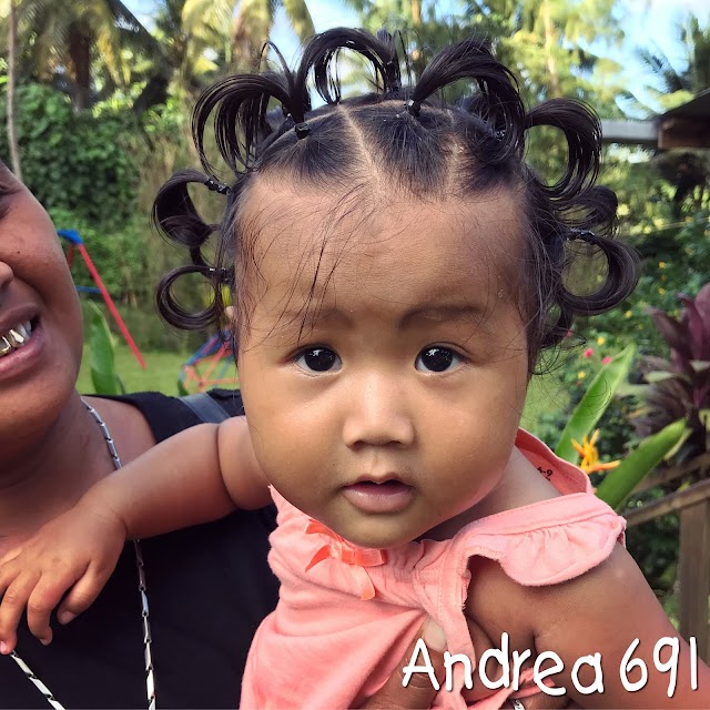 Micronesian Girl~ Cutie Pie Hairdo