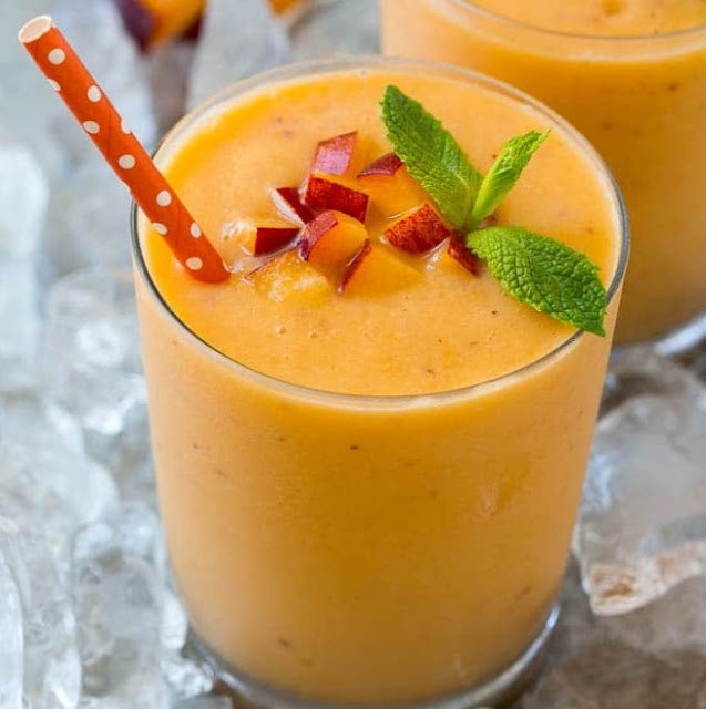 Peach Smoothie #healthydrink #summer