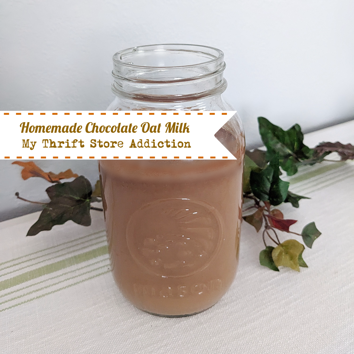 homemade chocolate oat milk