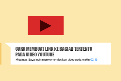 Cara Membuat Link Video Youtube pada Waktu atau Bagian Tertentu