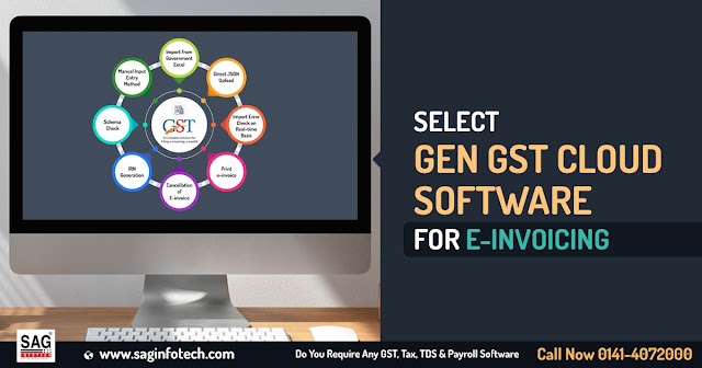Select Gen GST Cloud Software for E-Invoicing