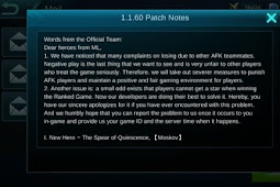 Mobile Legends Patch Notes 1.1.60