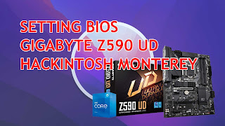 setting bios gigabyte z590 ud hackintosh monterey