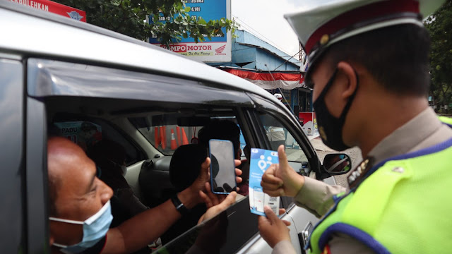 Satlantas Purbalingga Sosialisasikan Aplikasi Peduli Lindungi, ini Penjelasan Kasat Lantas 