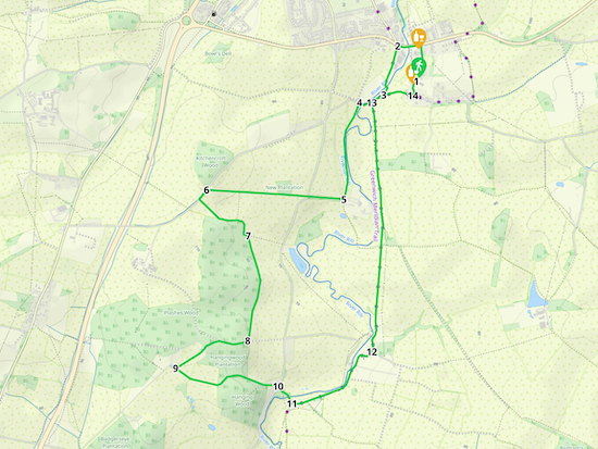 Map for Walk 104: Standon S Loop Created on Map Hub by Hertfordshire Walker Elements © Thunderforest © OpenStreetMap contributors There is an interactive map below the directions