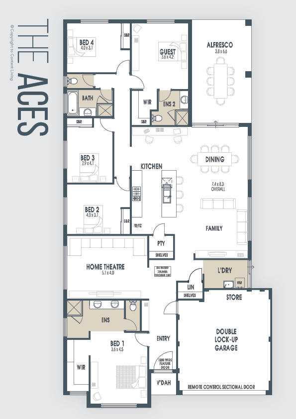 Aces - Full House Range | Content LIving | Aces Floor Plan