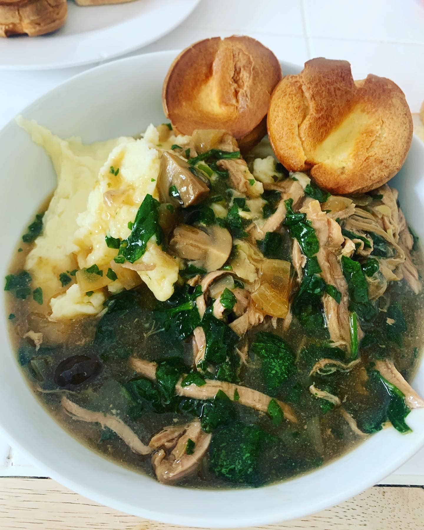 Recipe! Pork fillet stew, mash & Yorkshire puds